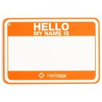 ヘリノックス Helinox Hello my name is パッチ ハンターオレンジ