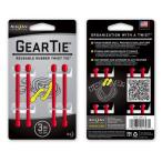 ナイトアイズ NITEIZE GEARTIE 3インチ レッド ギアタイ 生活雑貨 便利小物 フリーワイヤー イヤホンツール