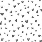 ショッピング無くなり次第終了 ポーセラーツ 転写紙 ハート HEART HANDWRITING (S) (ハート ハンドライティング・ダークグレー）  (無くなり次第終了)