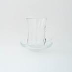ポーセラーツ 白磁 テーブルウェア 食器 ガラス グラス カップ&amp;ソーサー モロッカンガラスマグ(ソーサー付き)ll