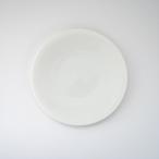 ポーセラーツ 白磁 24cmラウンドフラットプレート / プレート 白い食器 白磁 美濃焼き (無くなり次第終了)
