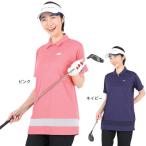エピキュール(epicure)(レディース)ゴルフウェア 半袖 吸汗 速乾 消臭 ジップアップ チュニックシャツ 155-26341