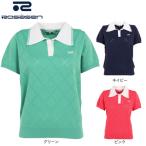 ROSASEN(レディース)ゴルフウェア A-Line ビッグカラー針抜 半袖ポロシャツ 048-28341