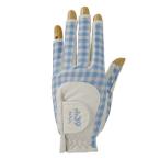  Fit sa-tinna in (FIT39)( женский ) Golf перчатка Fit 39 ногти проверка голубой MGFN-190N CHBL