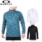 オークリー(OAKLEY)(メンズ)ゴルフウェア 吸汗 速乾 Skull Endeavor 長袖ジップモックシャツ FOA405737