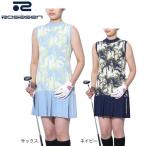 ROSASEN(レディース)ゴルフウェア A-Line パームツリーニットワンピ 048-61372