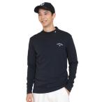キャロウェイ(CALLAWAY)(メンズ)ゴルフウェア 発熱 裏起毛スムースモックネックシャツ C24233108-1120