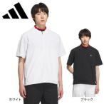 アディダス(adidas)(メンズ)ゴルフウェア アディゼロ 撥水 ハーフジップ 半袖ウィンドウシャツ KTN24