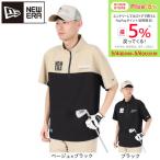 ニューエラ(NEW ERA)(メンズ、レディース)ゴルフウェア 撥水 軽量 半袖 ハーフジップ クロスウェア ジャケット スクエアニューエラ 14666322 14666323
