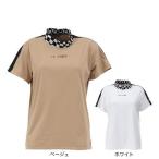 ルコックスポルティフ(lecoqsportif)(レディース)ゴルフウェア 吸汗速乾 ワイドフィット モックネック半袖シャツ LG5SHS51L