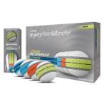  TaylorMade (TAYLORMADE)( мужской ) мяч для гольфа Tour отклик полоса мяч многоцветный упаковка 25 TourResp Stripe Multi dz дюжина (12 штук входит )