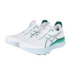 アシックス（ASICS）（メンズ）ランニングシューズ ジョギングシューズ ゲルカヤノ 32 ホワイト グリーン 1011C052.102 スニーカー