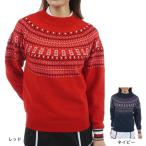 トミー ヒルフィガー ゴルフ（TOMMY HILFIGER GOLF）（レディース）ゴルフウェア フェアアイル柄 長袖ハイネックニット THLA573