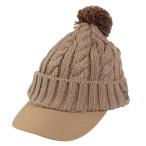 ニューエラ（NEW ERA）（レディース）ゴルフ ニット帽 バイザー付き ポンポンニット 14668994