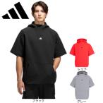 アディダス（adidas）（メンズ）ゴルフウェア 半袖パーカー スウェット フーディー OFG57