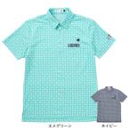  Le Coq s Porte .f(lecoqsportif)( мужской ) Golf одежда . пот скорость . монограмма рисунок Jaguar do рубашка с коротким рукавом LG5SHS14M