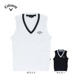 キャロウェイ（CALLAWAY）（メンズ）ゴルフウェア ミニケーブル編み Vネック ニットベスト C26119100