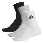 アディダス（adidas）（レディース）クルーソックス 3足組 FXI58-DZ9392