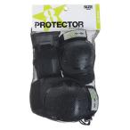 ゴースケート（GOsk8） エクストリームスポーツ プロテクター 3点セット BK/LM （キッズ）