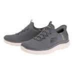 スケッチャーズ(SKECHERS)(メンズ)カジュアルシューズ スリップインズ サミッツ ハイ レンジ グレー 232457-CHAR スニーカー ウォッシャブル 軽量