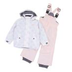 シュトロイレ（STREULE）（キッズ）ジュニア スキーウェア ガールズ TGフォグスーツ 上下セット ST23FW0040 WHT サイズ調整