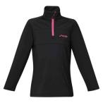 PHENIX(PHENIX)( Kids ) лыжи сноуборд ребенок Junior длинный рукав внутренний рубашка Crystal Flower 1/2 Zip Tee ESG23LS90 BLACK
