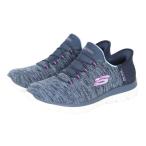 ショッピングSlip スケッチャーズ（SKECHERS）（レディース）カジュアルシューズ スリップインズ サミッツ ダズリング ヘイズ ネイビー 149937W-NVPR スニーカー ハンズフリー