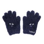 GLAMLIN(GLAMLIN)( Kids ) Junior 5 пальцев вязаный перчатка GKFG NAVY