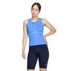 ナイキ(NIKE)(レディース)フィットネス水着 レディース 水泳 SU25 クロップドジップ付き袖なしセパレーツ 2993137-006