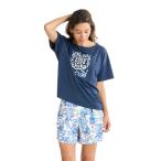 ロキシー(ROXY)(レディース)水着 3点セット ラッシュTシャツ付き ARTSY FLORAL 25SPRSW251010BLU