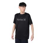 ハーレー(HURLEY)(メンズ)ラッシュガード RASH LEO OAO 半袖Tシャツ 24 MRG2411028-BLK