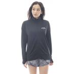 ショッピングビラボン ビラボン（BILLABONG）（レディース）ラッシュガード 長袖 ZIP UP STAND LOOSE BF013853 BLK