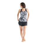 ロキシー(ROXY)(レディース)フィットネス水着 レディース 水泳 WET AND WILD 黒 S-Lサイズ 25SPRSW251504BLK セットアップ 上下セット めくれ防止