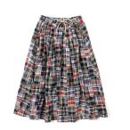 クリフメイヤー（KRIFF MAYER）（レディース）マドラスパッチワークスカート W2453106 79 NAVY