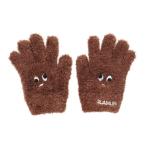 GLAMLIN(GLAMLIN)( Kids ) Junior 5 пальцев вязаный перчатка GKFG BROWN