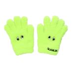 GLAMLIN(GLAMLIN)( Kids ) Junior 5 пальцев вязаный перчатка GKFG NEON YELLOW