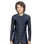 ナイキ（NIKE）（キッズ）ジュニア ラッシュガード 長袖 ジップ付き 1991128-0010