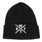 watsu(WATTS)( мужской ) шляпа Beanie CUFFED PIANO 1PIANO BLK