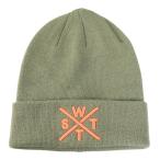 watsu(WATTS)( мужской ) шляпа Beanie CUFFED PIANO 1PIANO OLIVE