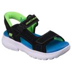  Skechers (SKECHERS)( Kids ) Junior ремешок сандалии boys SLIP-INS Laser Splash черный lime 407014L-BBLM