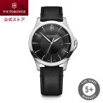 ビクトリノックス 公式 腕時計 VICTORINOX Alliance アライアンス  ブラック・レザーブラック  241904 日本正規 保証書 時計 メンズ 防水