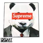  искусство рама Panda бесплатная доставка KEETATAT SITTHIKET животное pop искусство рама интерьер искусство pop искусство картина за границей 