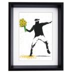アートフレーム バンクシー タイム フォー グリーン チェンジ Sサイズ BK-01607  Banksy 絵画 絵 ユーパワー ストリート 壁画