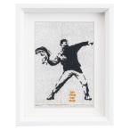 アートフレーム バンクシー レットゼムイートフィッシュ Sサイズ BK-01603  Banksy 絵画 絵 ユーパワー ストリート 壁画 ステン