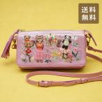 タマオワールド お財布ポシェット Student dormitory for outcasts Metallic pink ショルダーバッグ スマ