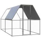 鶏小屋 2x4x2m 亜鉛メッキ鋼製