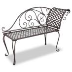  bench сад bench наружный для садовая мебель двор терраса балкон модный 128cm стальной Anne teak brown 