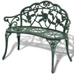  bench сад bench дождь . сильный наружный для садовая мебель двор терраса балкон модный 100cm aluminium литье зеленый 