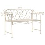  сад bench 132cm металлический античный белый 