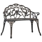  bench сад bench наружный для садовая мебель двор терраса балкон модный 100cm bronze aluminium литье 